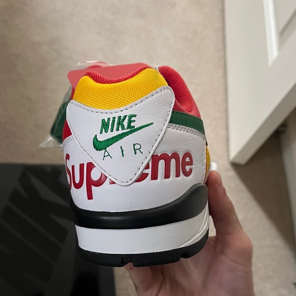 Nike Supreme Air Cross Trainer 3 - Red, Yellow, Green, and White Sneakers - Picture 2 of 4